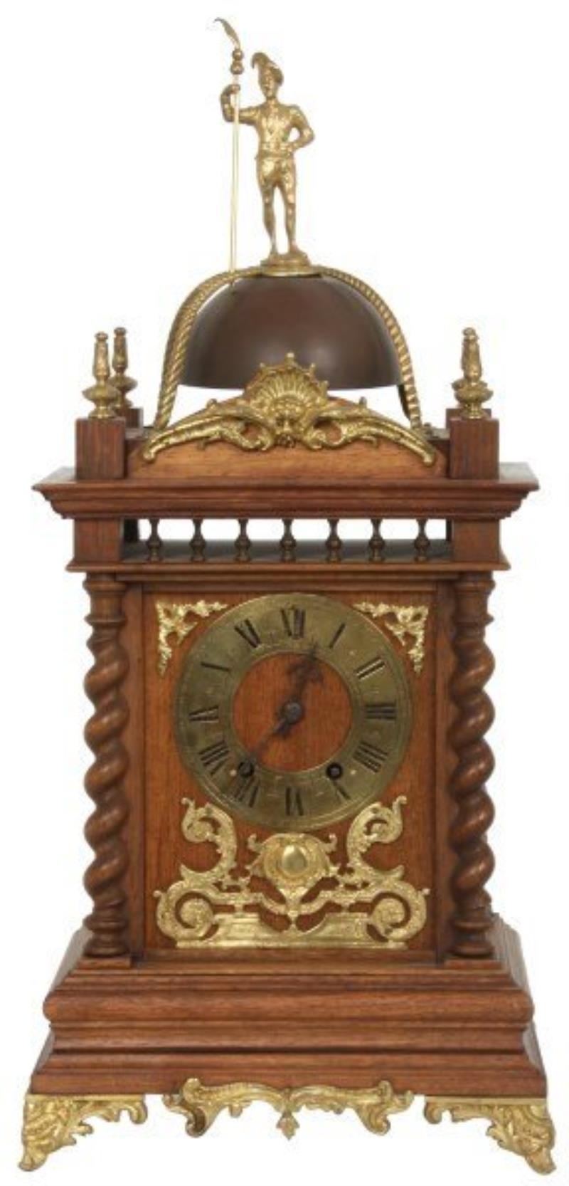 French Mahogany Bracket Clock