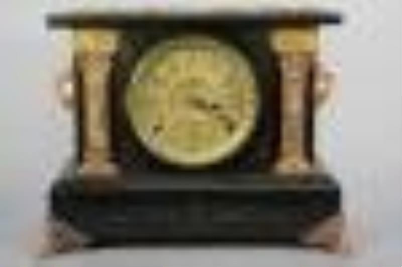 Seth Thomas "Arctic" Adamantine Gallery Clock