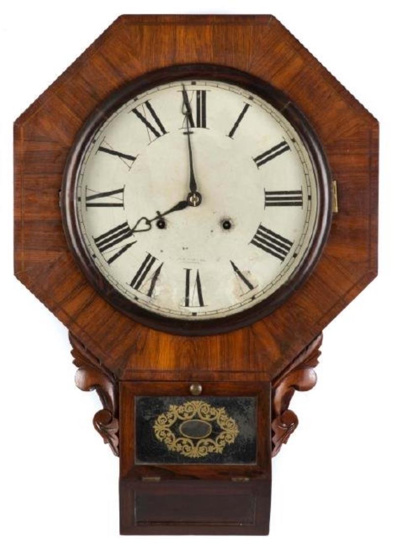 Atkins Octagonal Schoolhouse Wall Clock