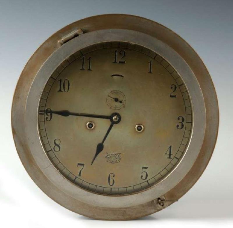 A CROSBY STEAMGAGE CO. SHIP’S CLOCK