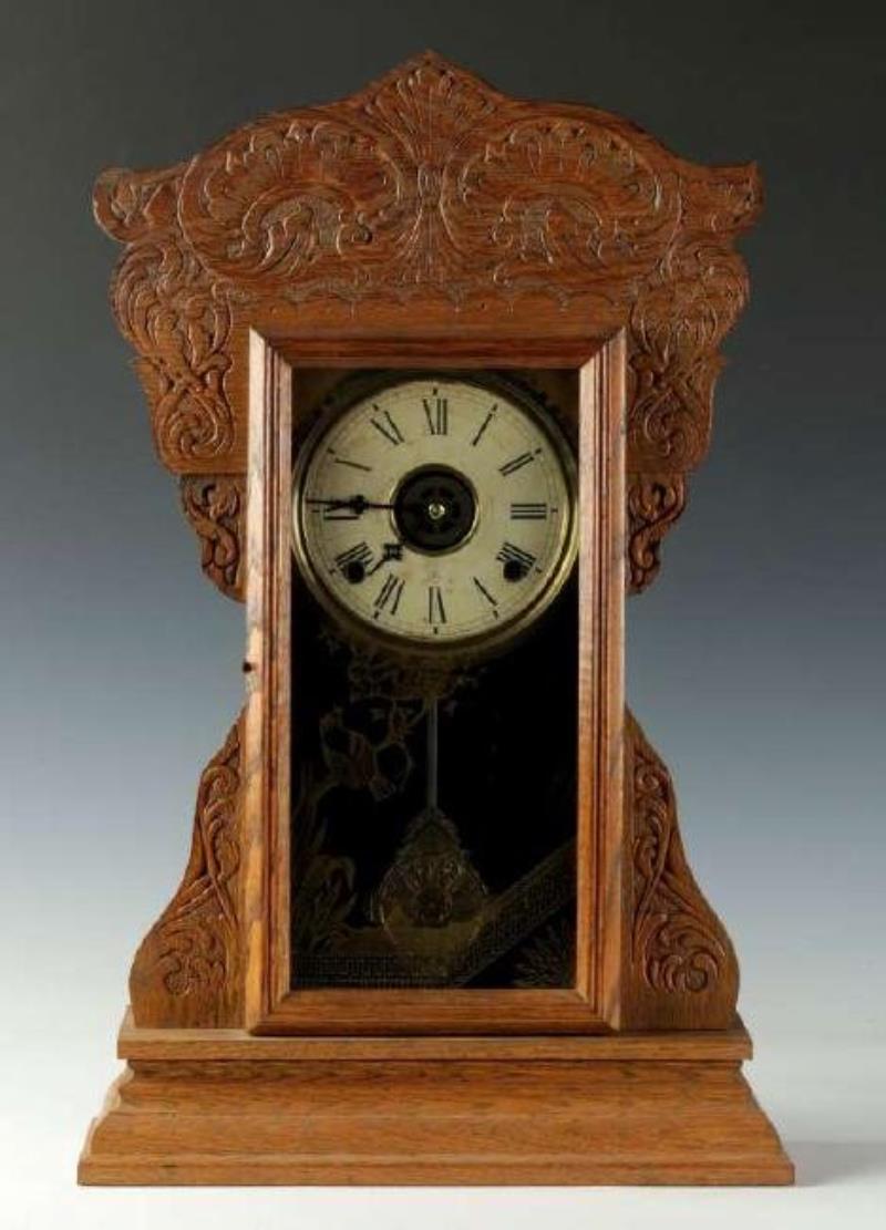 A WILLIAM GILBERT ‘CAPITAL NO. 45’ KITCHEN CLOCK