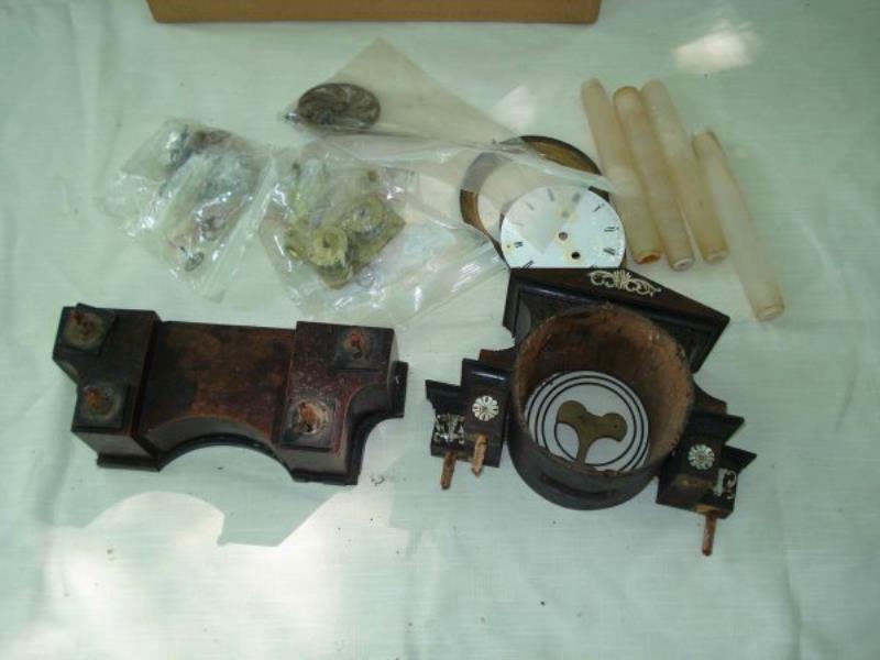 Austrian mantel clock disassembled