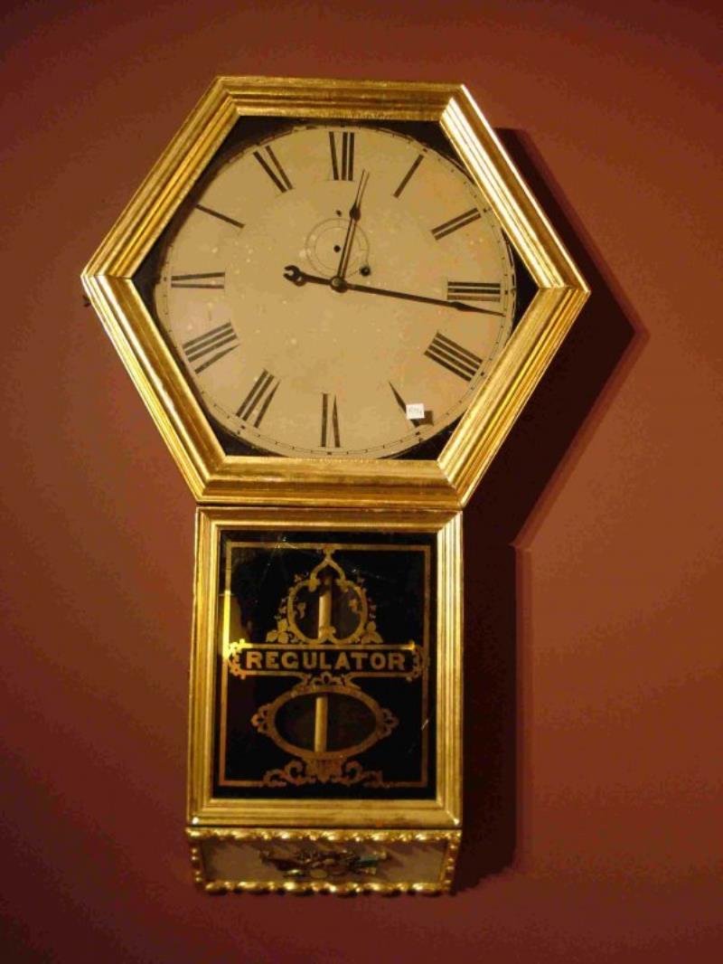 “Regulator” wall clock by S. B. Terry