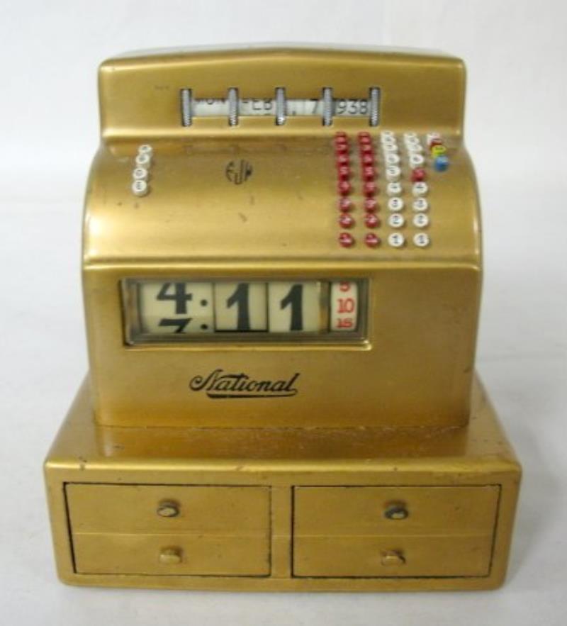 Miniature NCR Cash Register Clock
