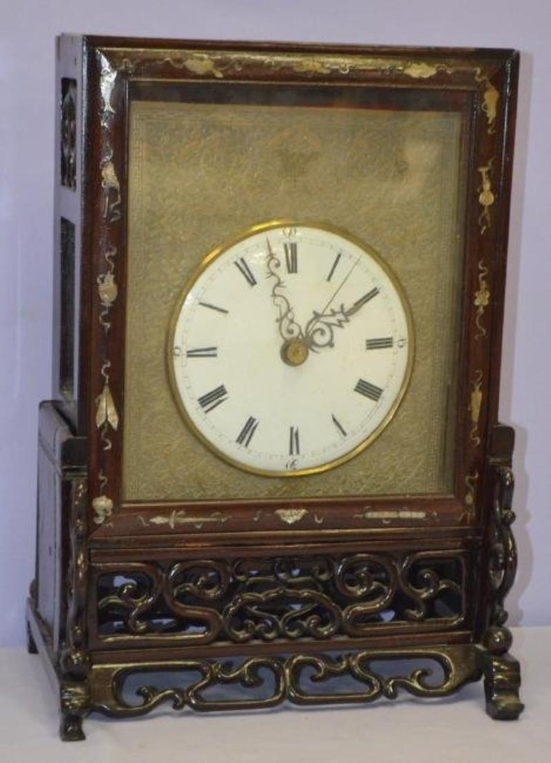 Chinese Double Fusee Bracket Clock