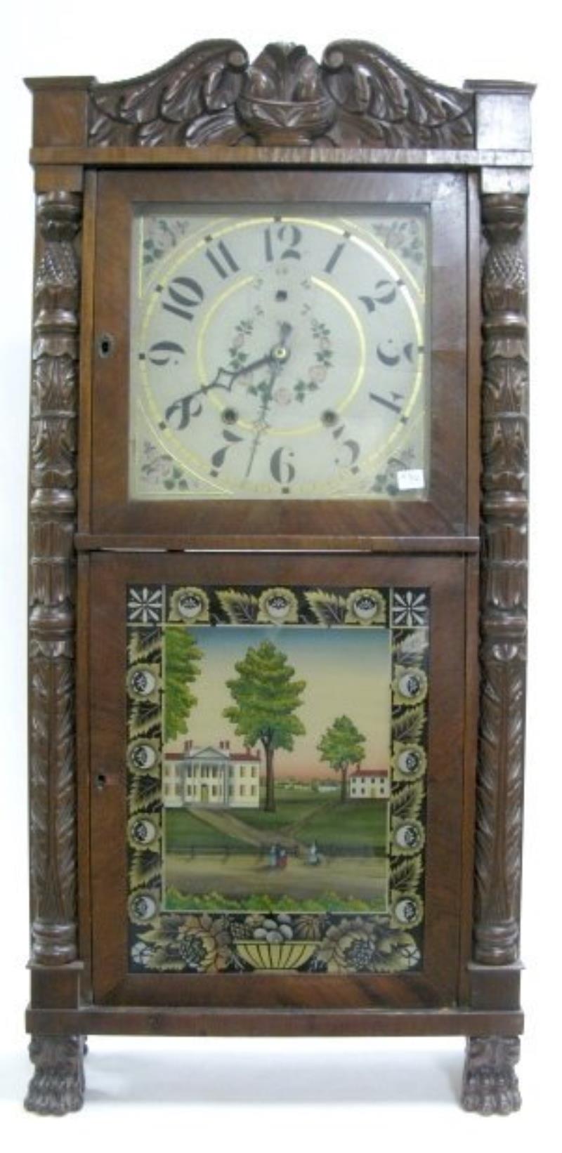 Hopkins & Alfred Carved Column Shelf Clock