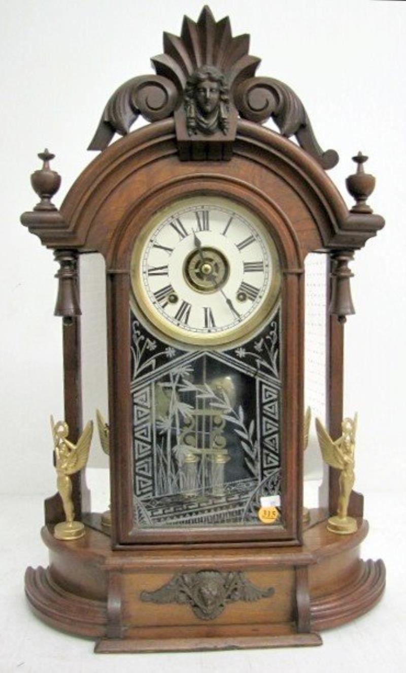 Ansonia Triumph Walnut Mantle Clock