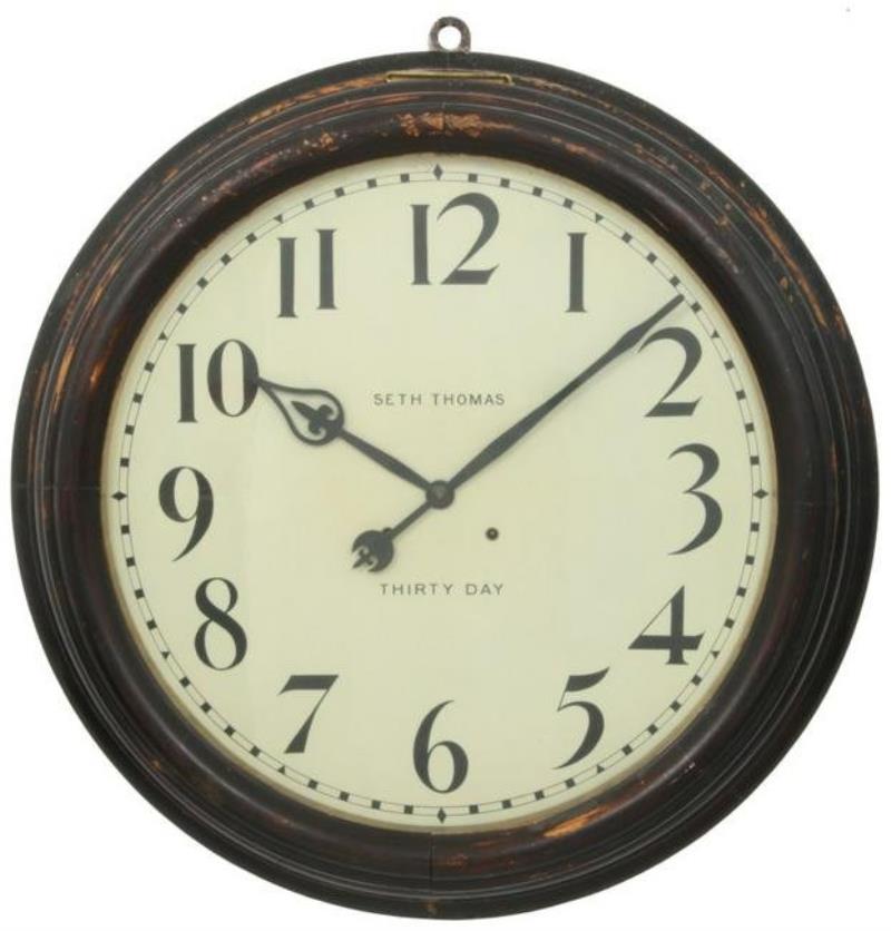 24 inch Seth Thomas 30 Day Gallery Clock