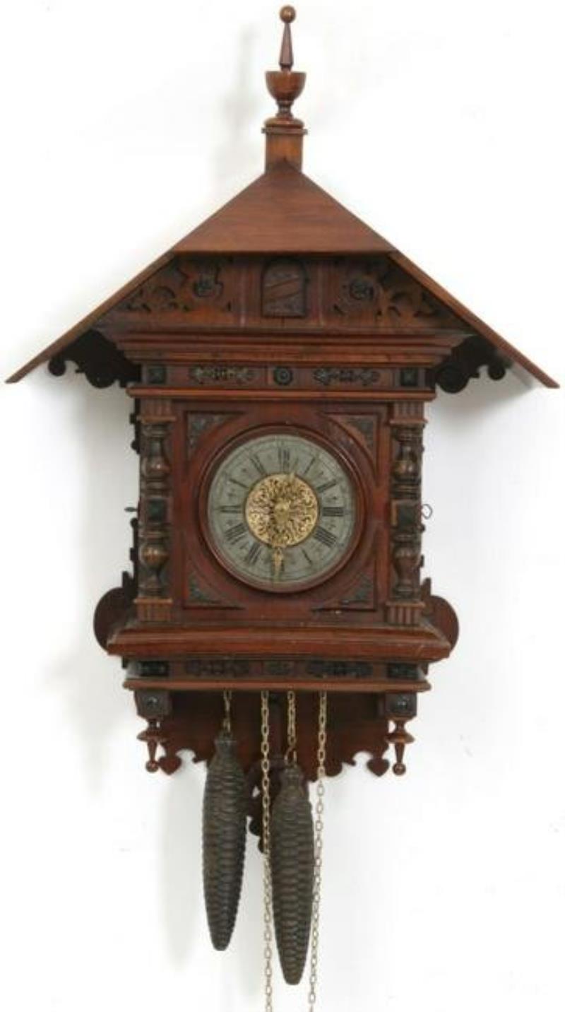 Gothic Style Mahogany Cuckoo Clock