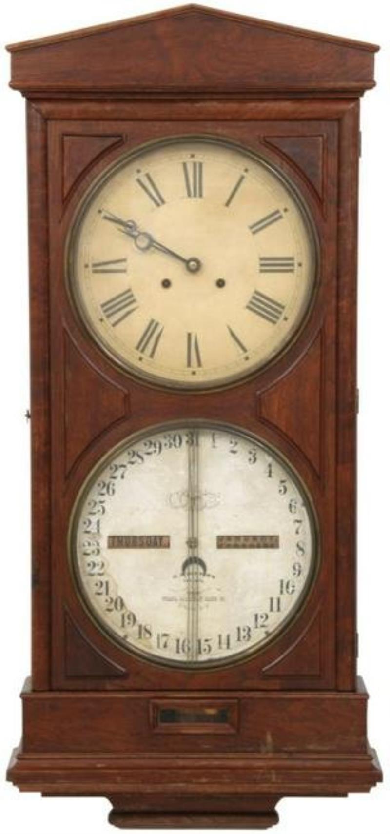 Ithaca No. 3 Calendar Wall Clock