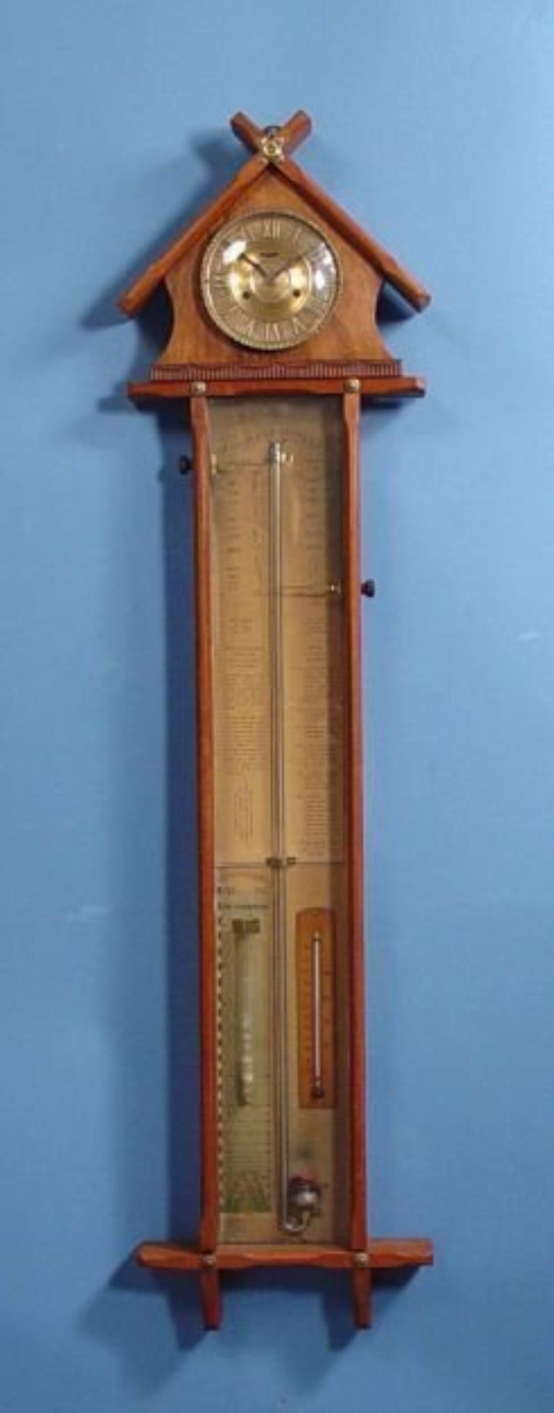 Admiral Fitzroy Stick Barometer Wall Clock