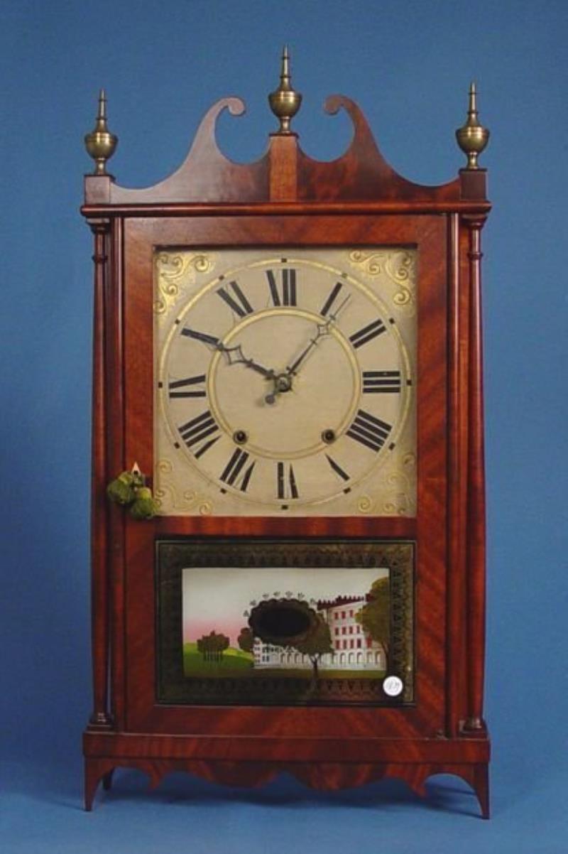 Pillar & Scroll Shelf Clock