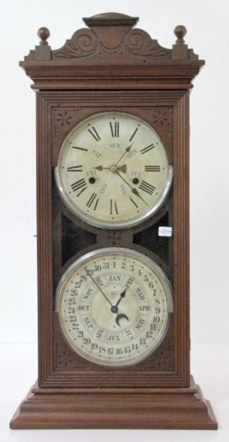 Jerome Register Double Dial Calendar Clock