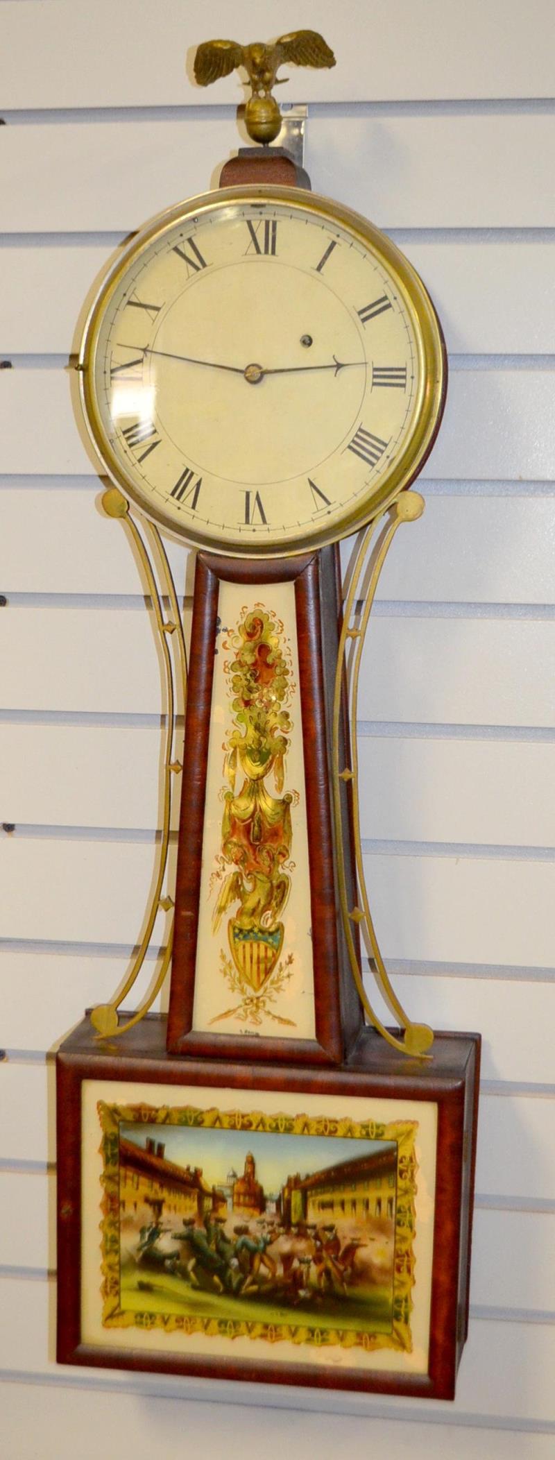 Antique Aaron Willard Banjo Wall Clock