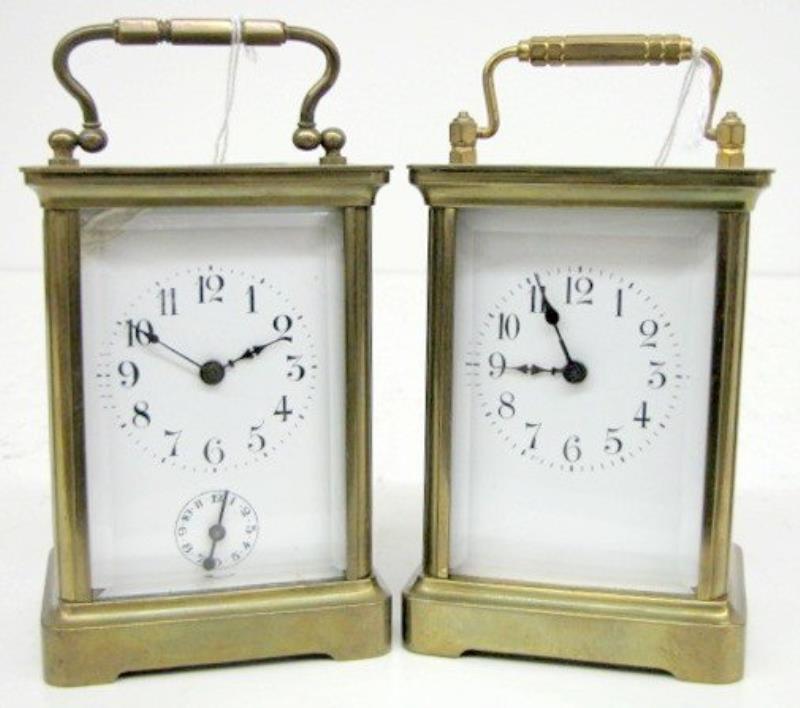 2- 8 Day French Carriage Clocks