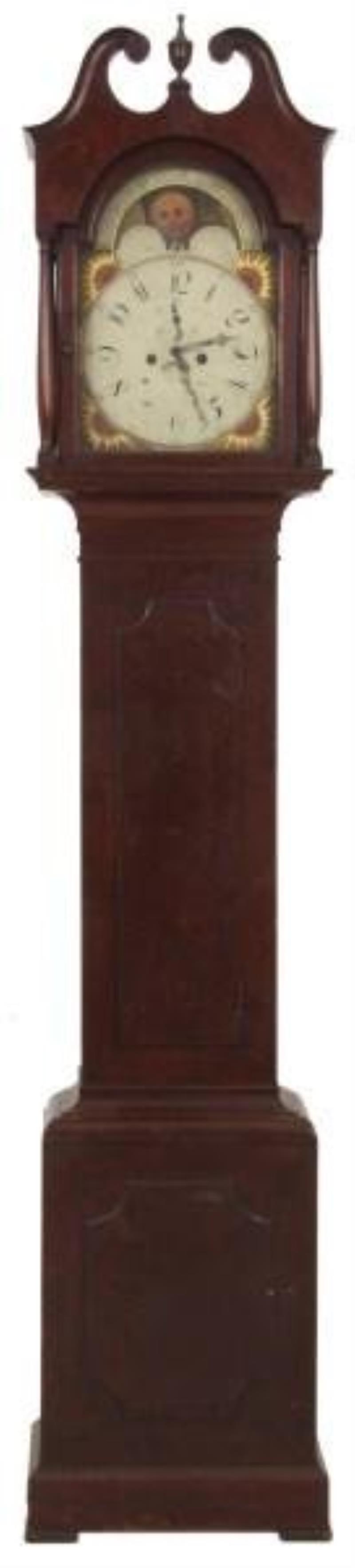 Federal Mahogany Tall Case Clock