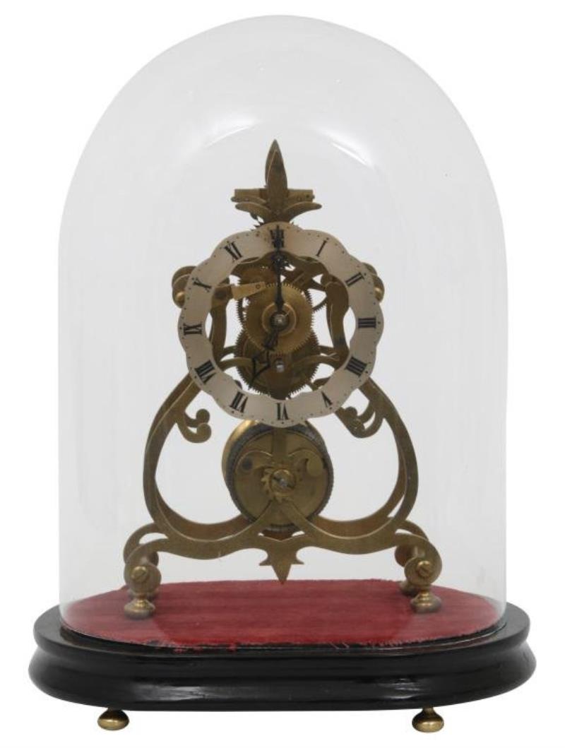 Fusee Skeleton Dome Clock