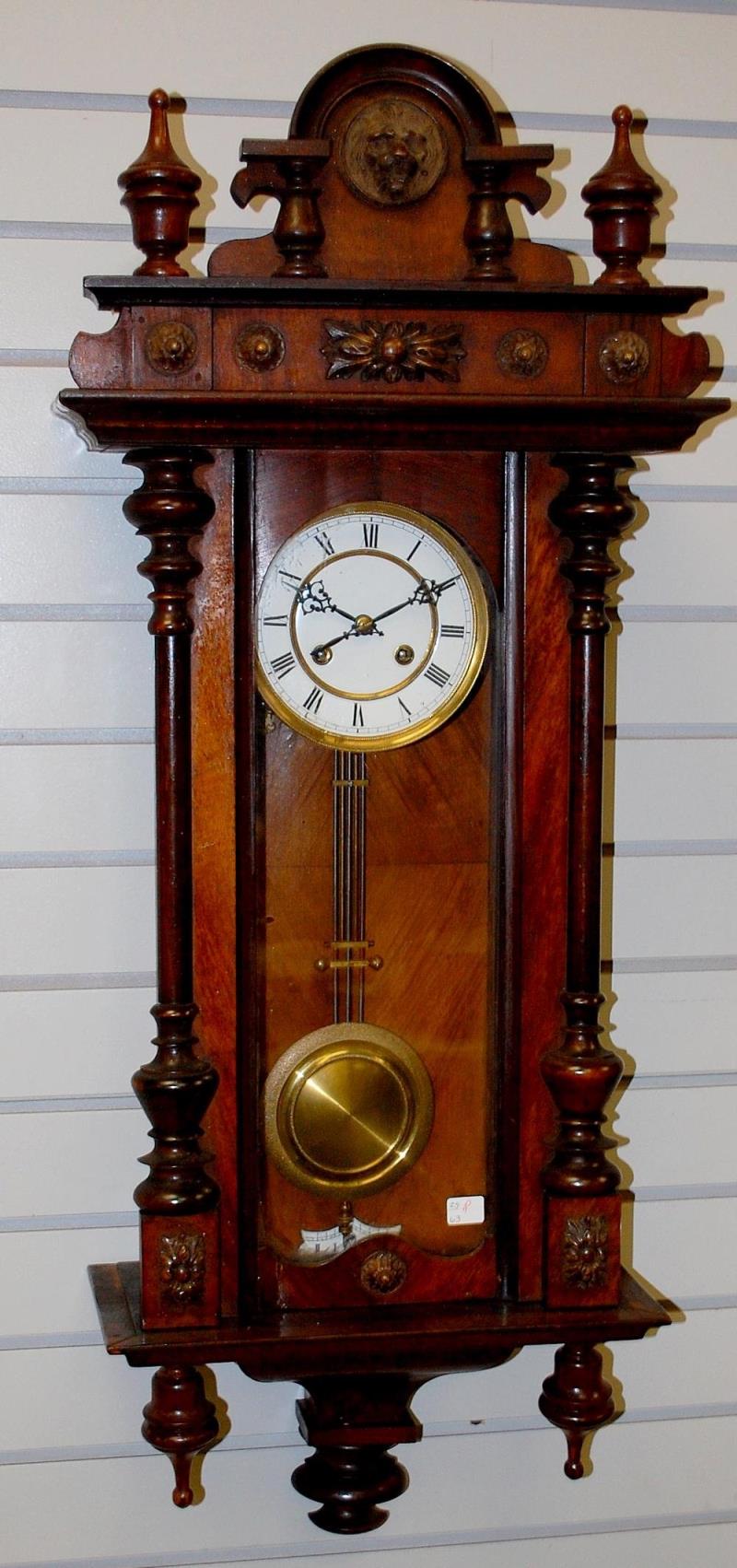 Antique Gustav Becker Vienna Wall Regulator Clock