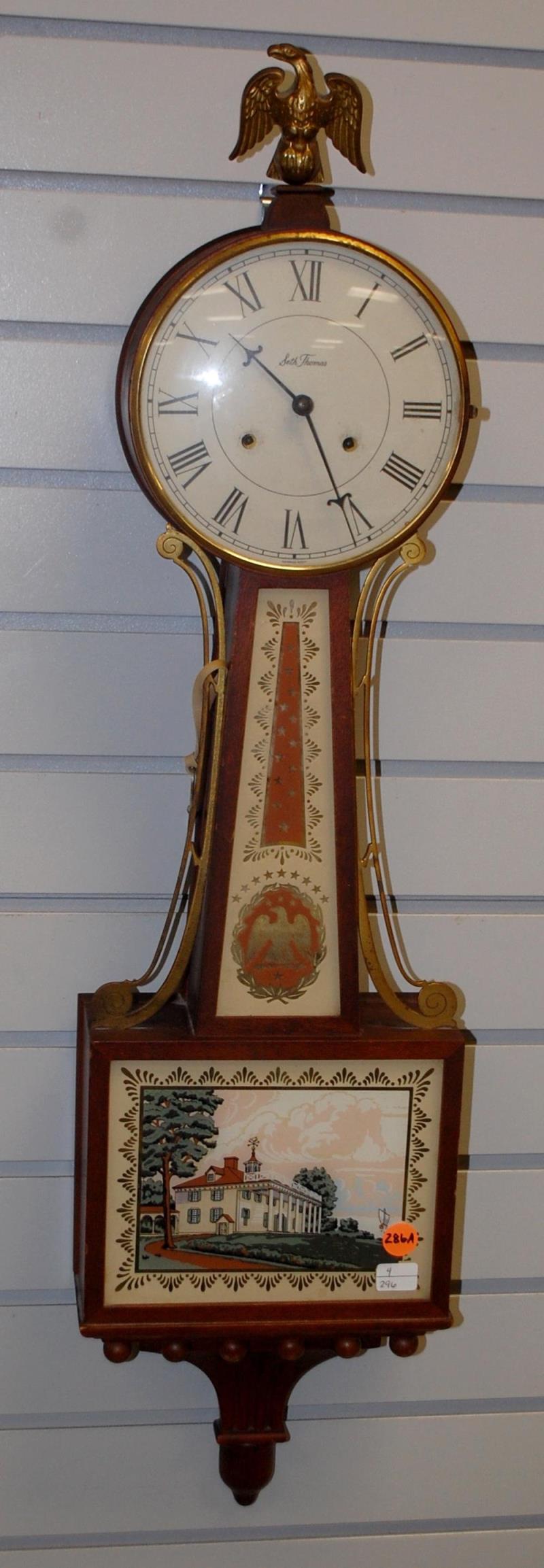 Antique Seth Thomas Mahogany Banjo Clock