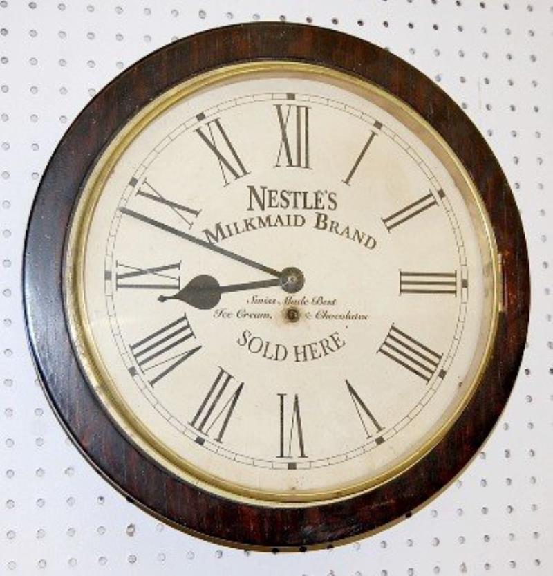 Nestlé’s Milkmaid Brand Advertising Gallery Clock