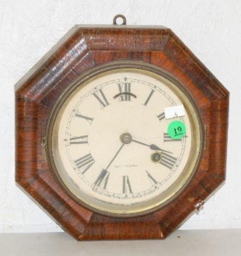 Seth Thomas 8 Day Octagon Rosewood Lever Clock