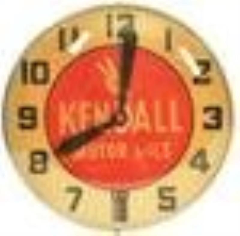 Kendall Motor Oil Light Clock