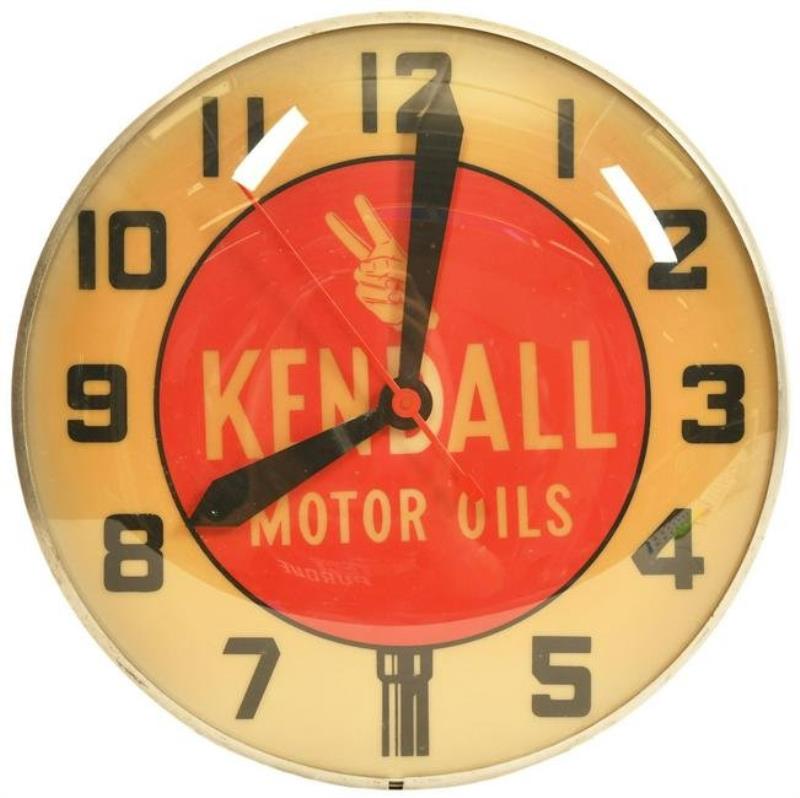 Kendall Motor Oil Light Clock