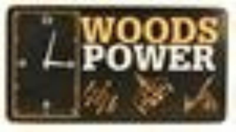 Woods Power (Equipment) Lighted Plastic Clock