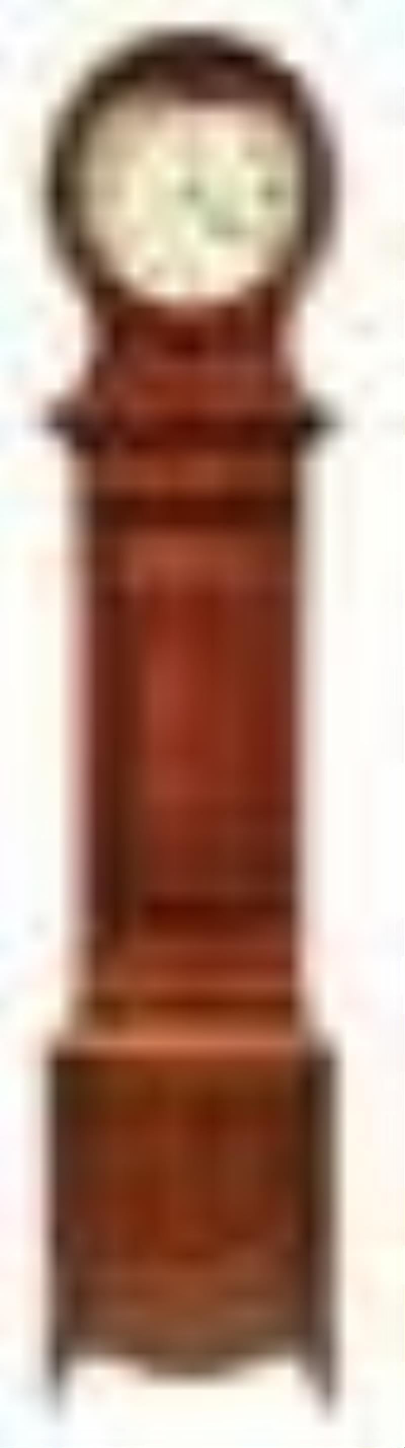 Scottish Carved Mahogany Tall Case Clock