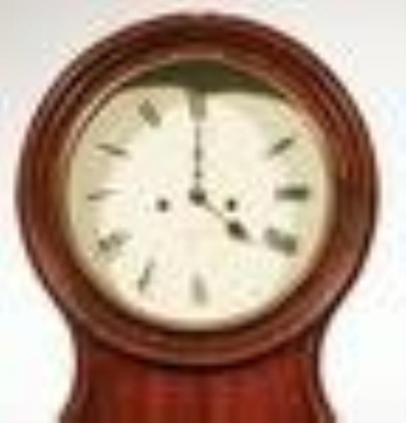 Scottish Carved Mahogany Tall Case Clock
