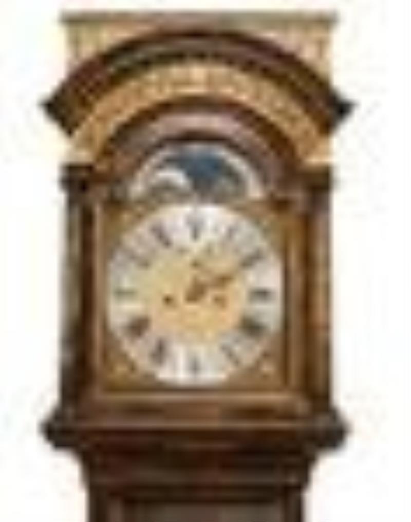 English Chinoiserie Tall Case Clock
