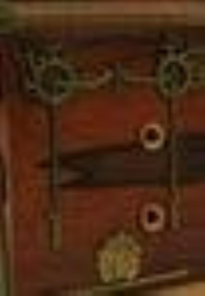 Faberge Brass-Mounted Rosewood Clock