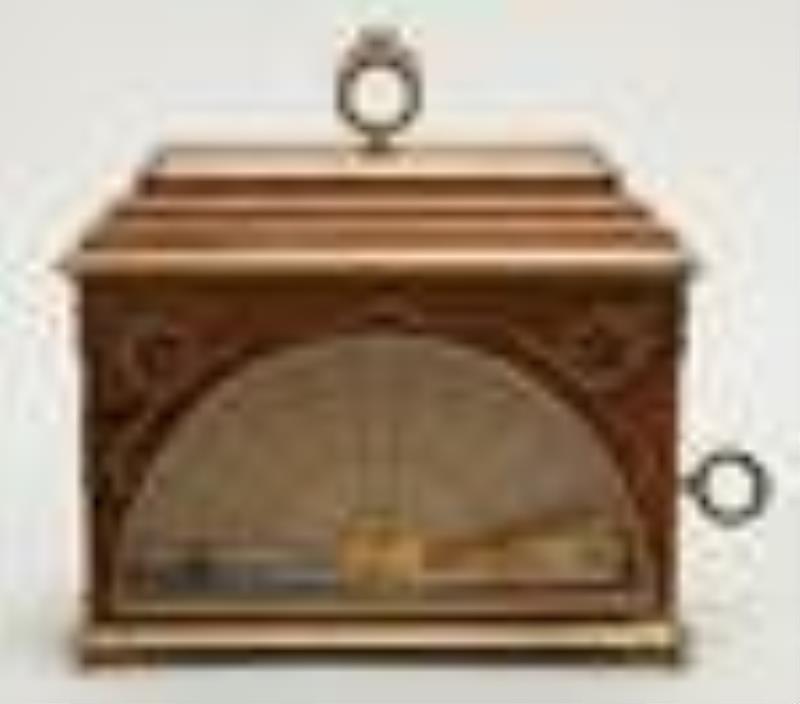 Faberge Brass-Mounted Rosewood Clock