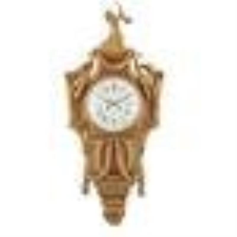 FRENCH GILT BRONZE CARTEL CLOCK, LE ROY PARIS 19TH