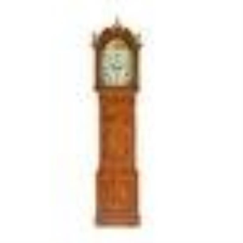 SCOTTISH BURR YEW LONGCASE CLOCK, GEORGE LUMSDEN,