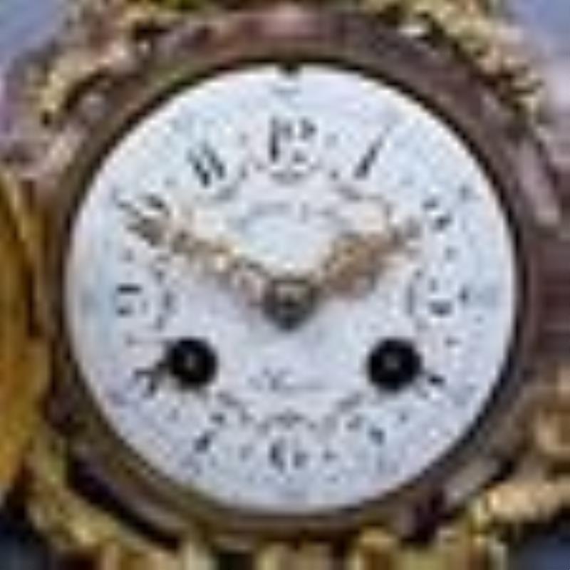 Monumental French Bronze Figural Clock Mathurin Moreau