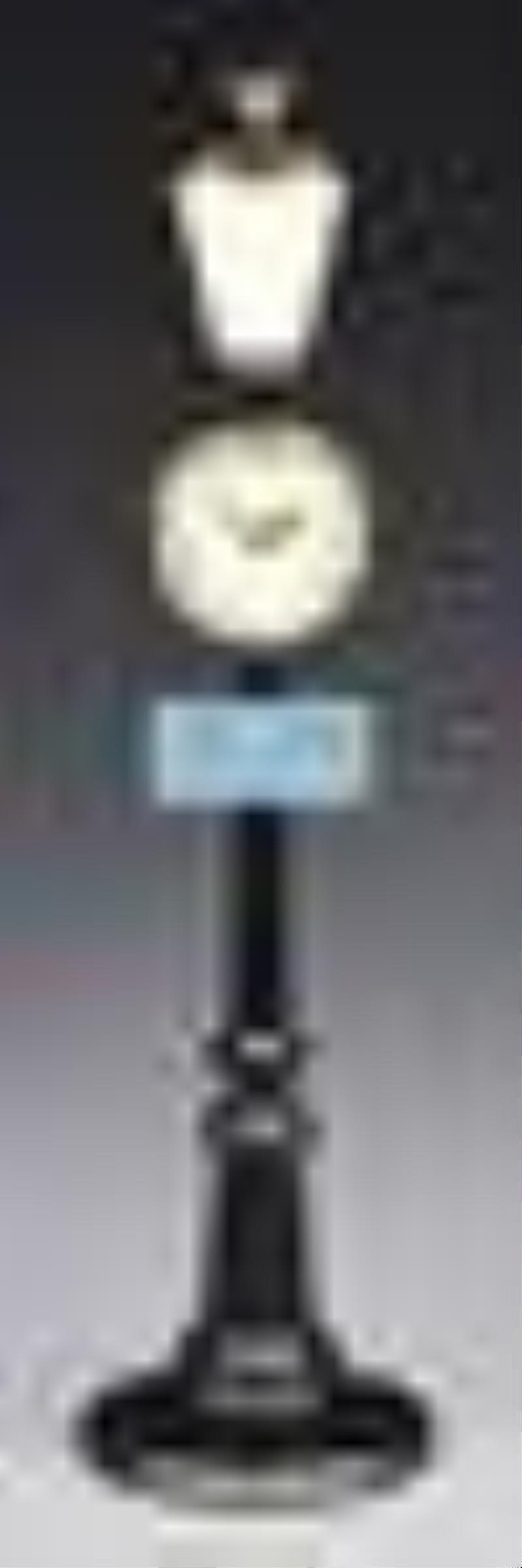 LECOULTRE RUE DE LA PAIX 8-DAY STREET LAMP CLOCK.
