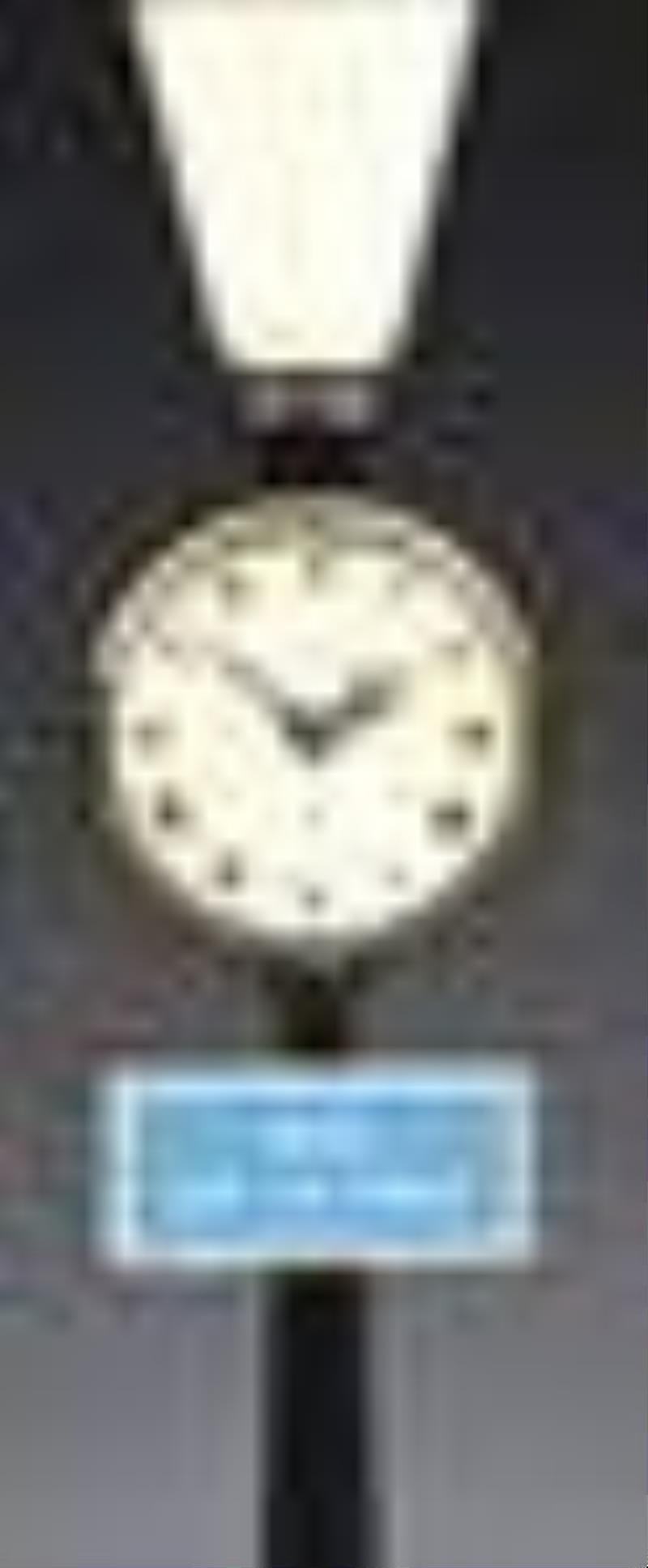 LECOULTRE RUE DE LA PAIX 8-DAY STREET LAMP CLOCK.