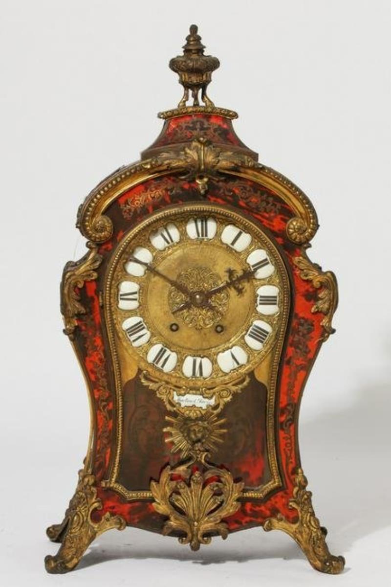 A Regence style Boulle marquetry bracket clock