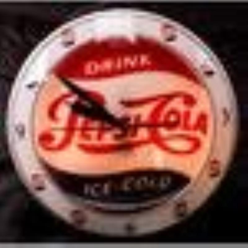 Vintage Double-Bubble Pepsi Clock