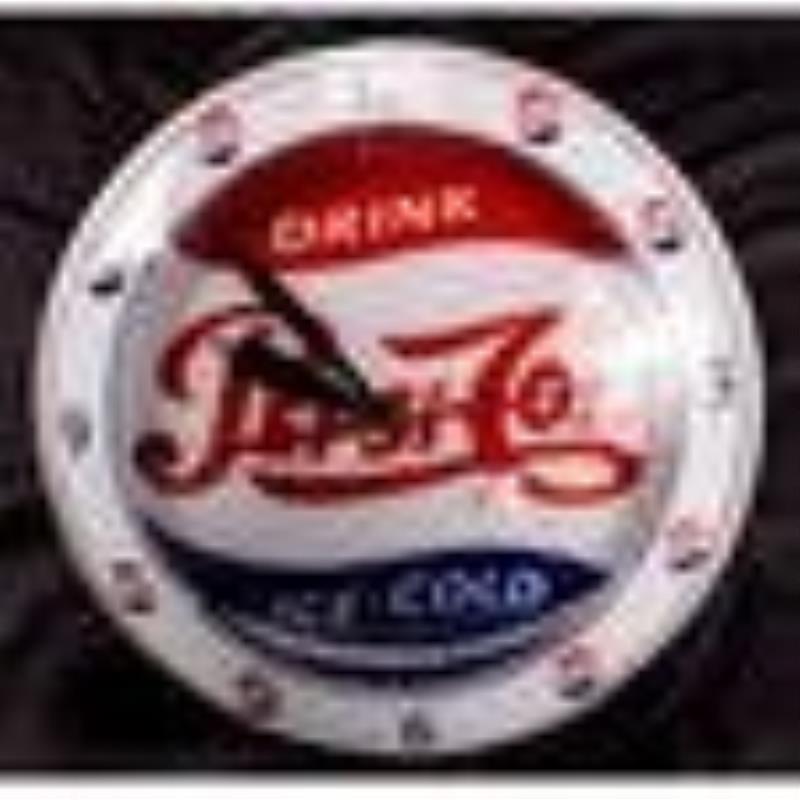 Vintage Double-Bubble Pepsi Clock