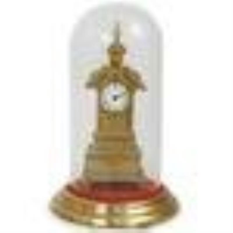 19th Cent. French Raingo Dore Bronze Clock with Dome