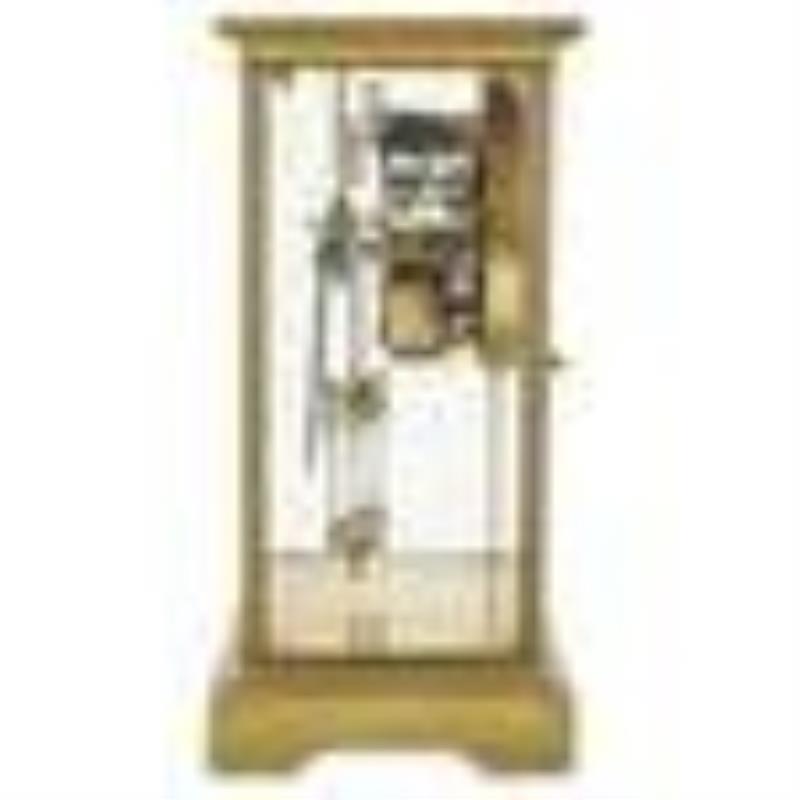 Seth Thomas Brass & Glass Cased Mantle Clock
