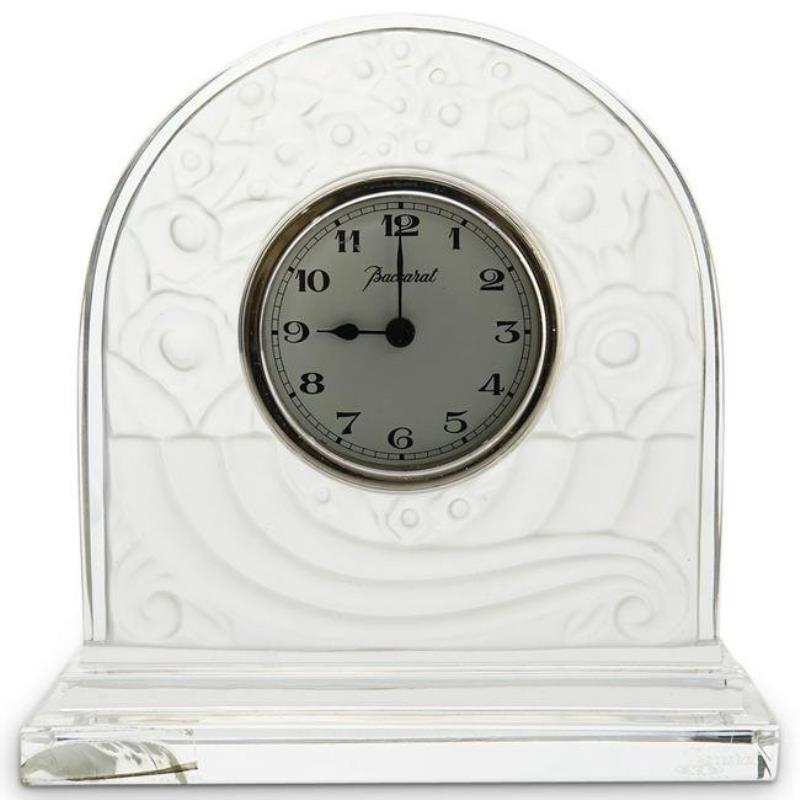 Baccarat Crystal Clock