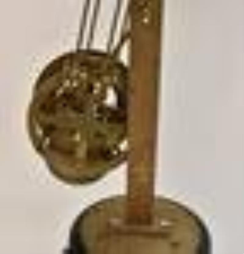 French Bronze & Black Onyx Skeleton Clock – Unique form