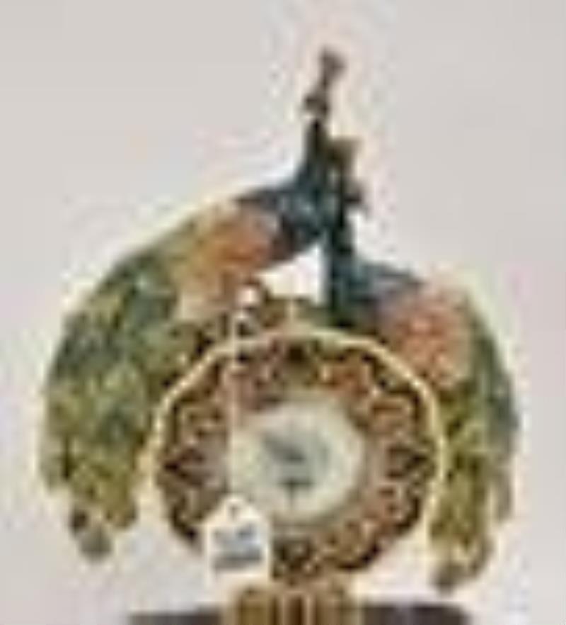 Jay Strongwater Limited Edition Peacock Clock – Mantle