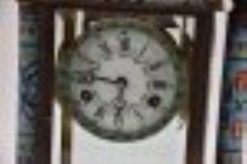 Bronze & CloisonnÃ© Shelf Clock