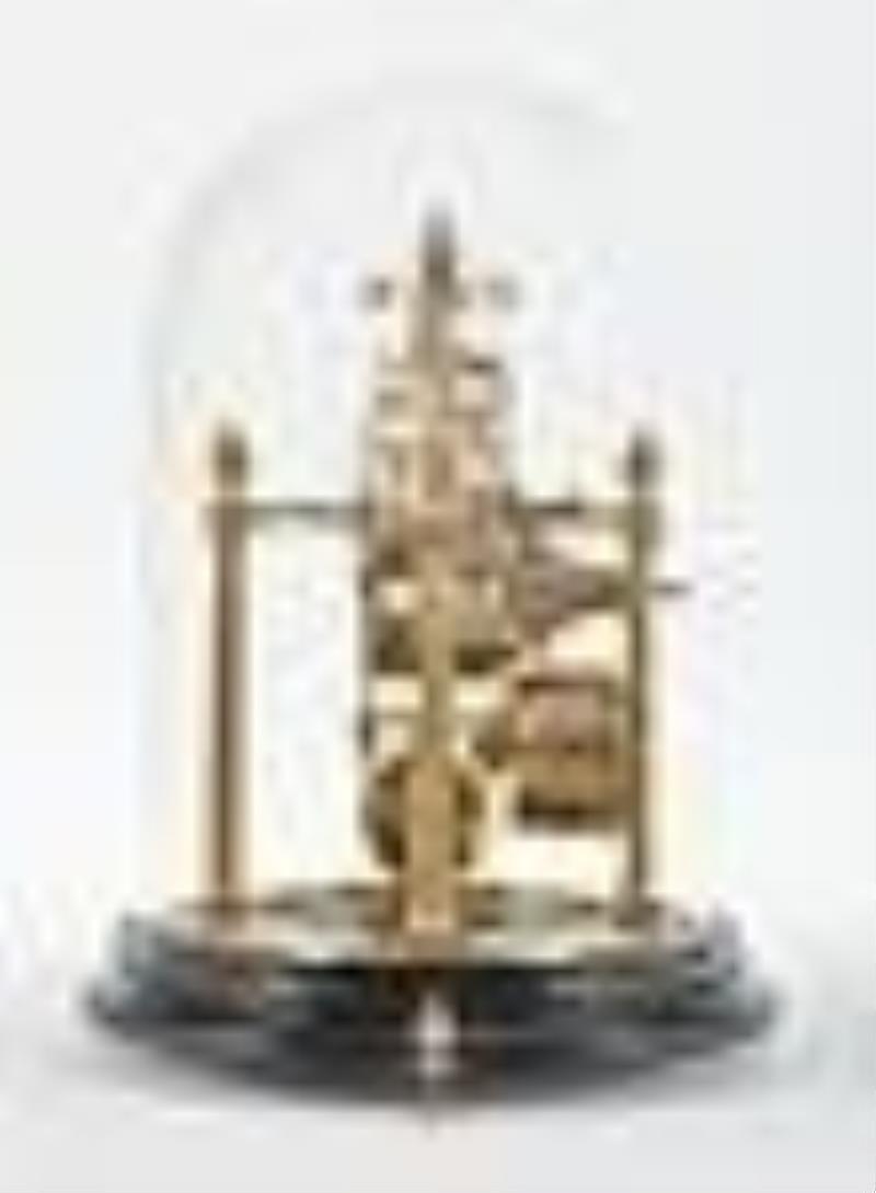 A 20th century Merlin skeleton band clock by Carlo