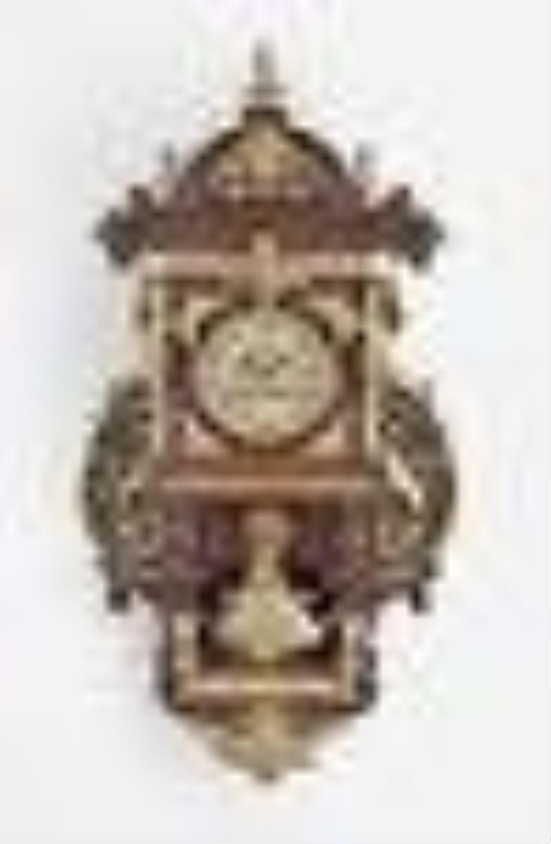 A large and rare Lenzkirch Freischwinger Hanging Clock