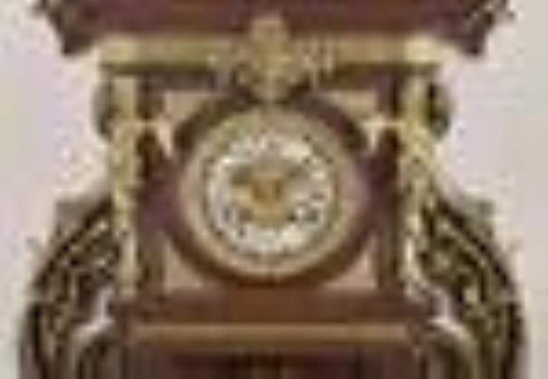 A large and rare Lenzkirch Freischwinger Hanging Clock